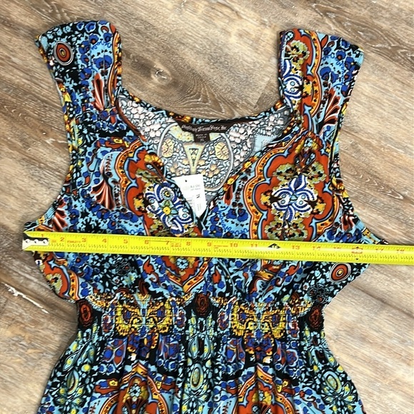 NWT Mushka by Sienna Rose Sleeveless Dress Womens XL Boho Summer Multicolor Midi - Picture 12 of 16